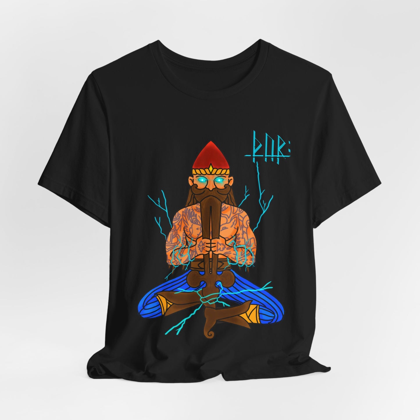 Ancient Thor Idol T-Shirt: Black Heritage Edition