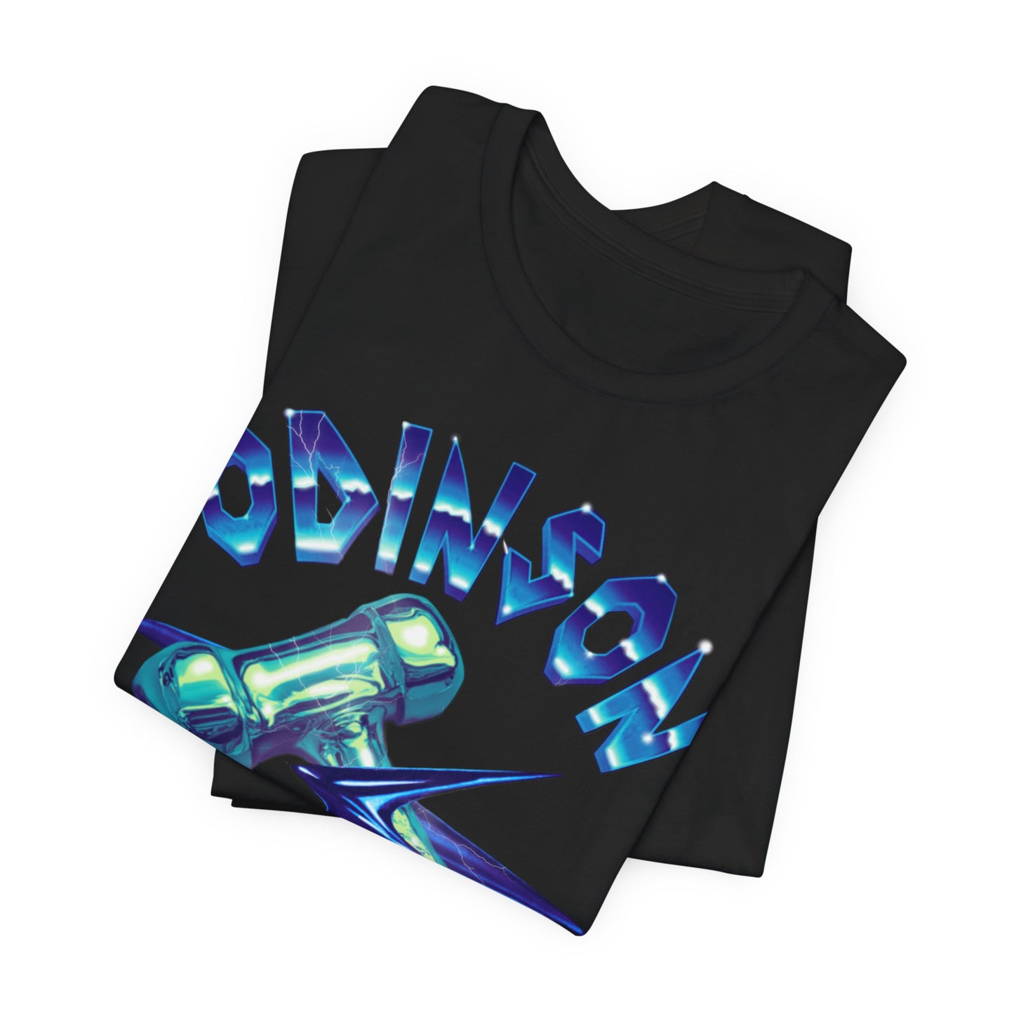 Odinson Tattoo T-Shirt: Chrome Mjolnir