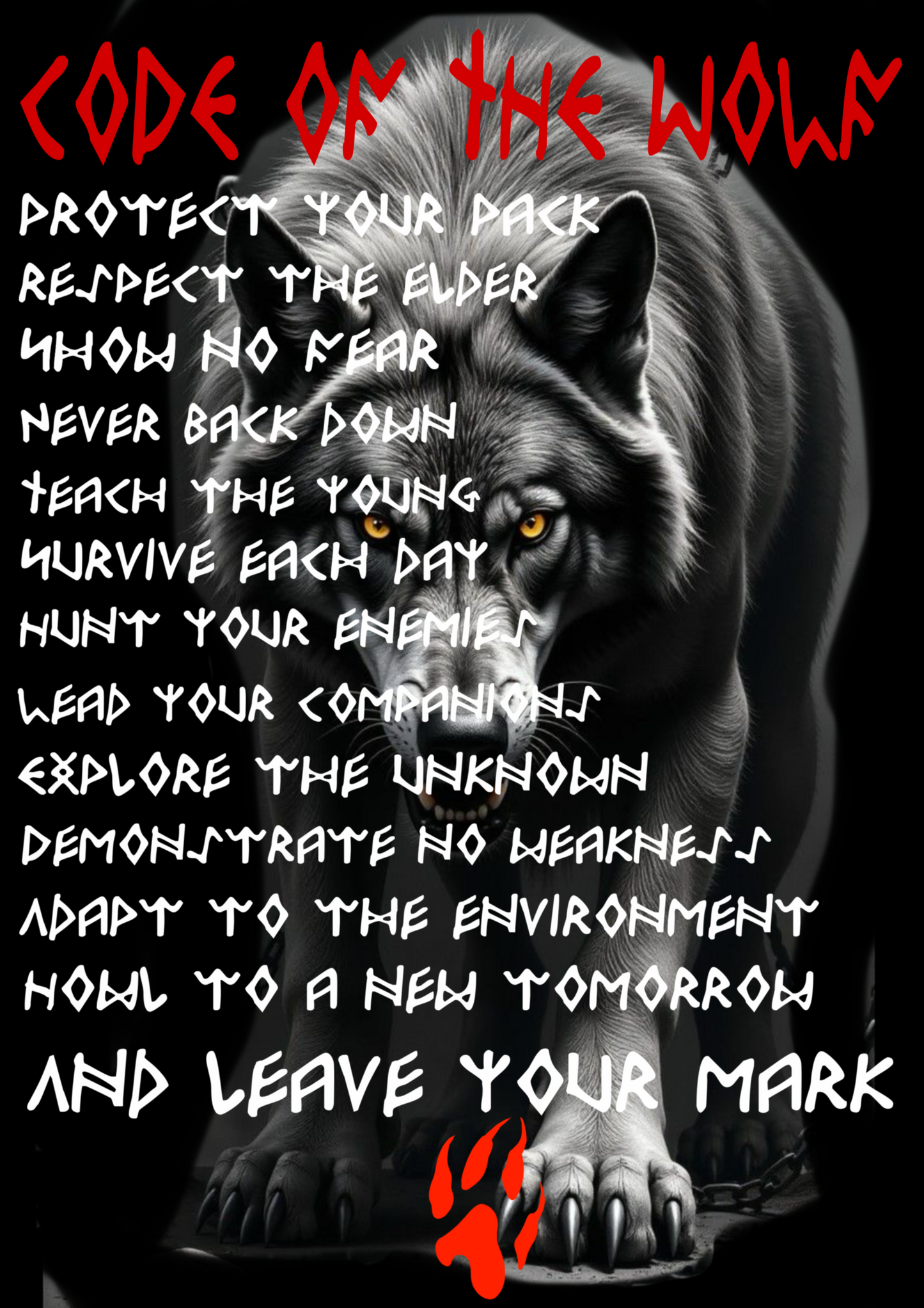 Code of the Wolf T-Shirt