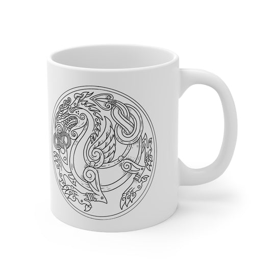 Níðhöggr Cosmic Serpent Mug: World Tree Destroyer Edition