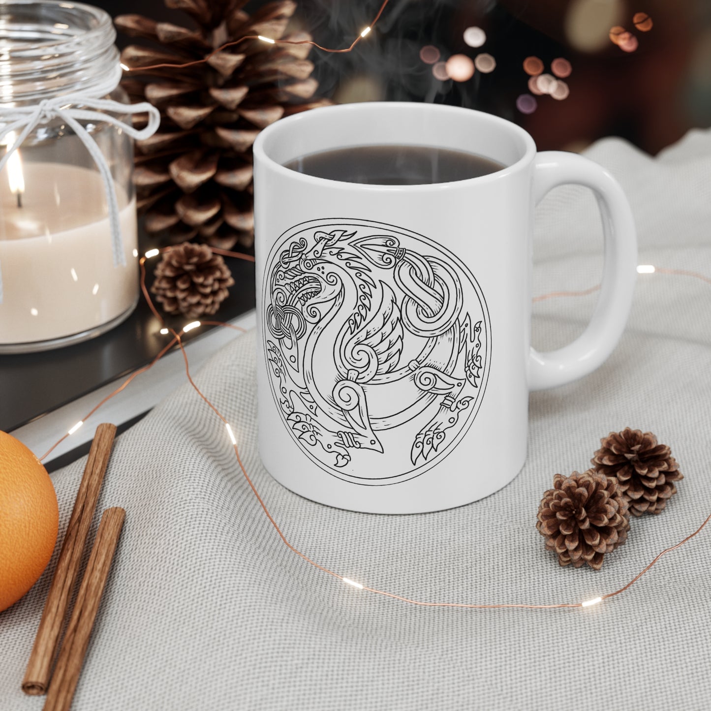 Níðhöggr Cosmic Serpent Mug: World Tree Destroyer Edition