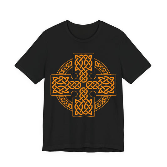 Celtic Cross Golden T-Shirt