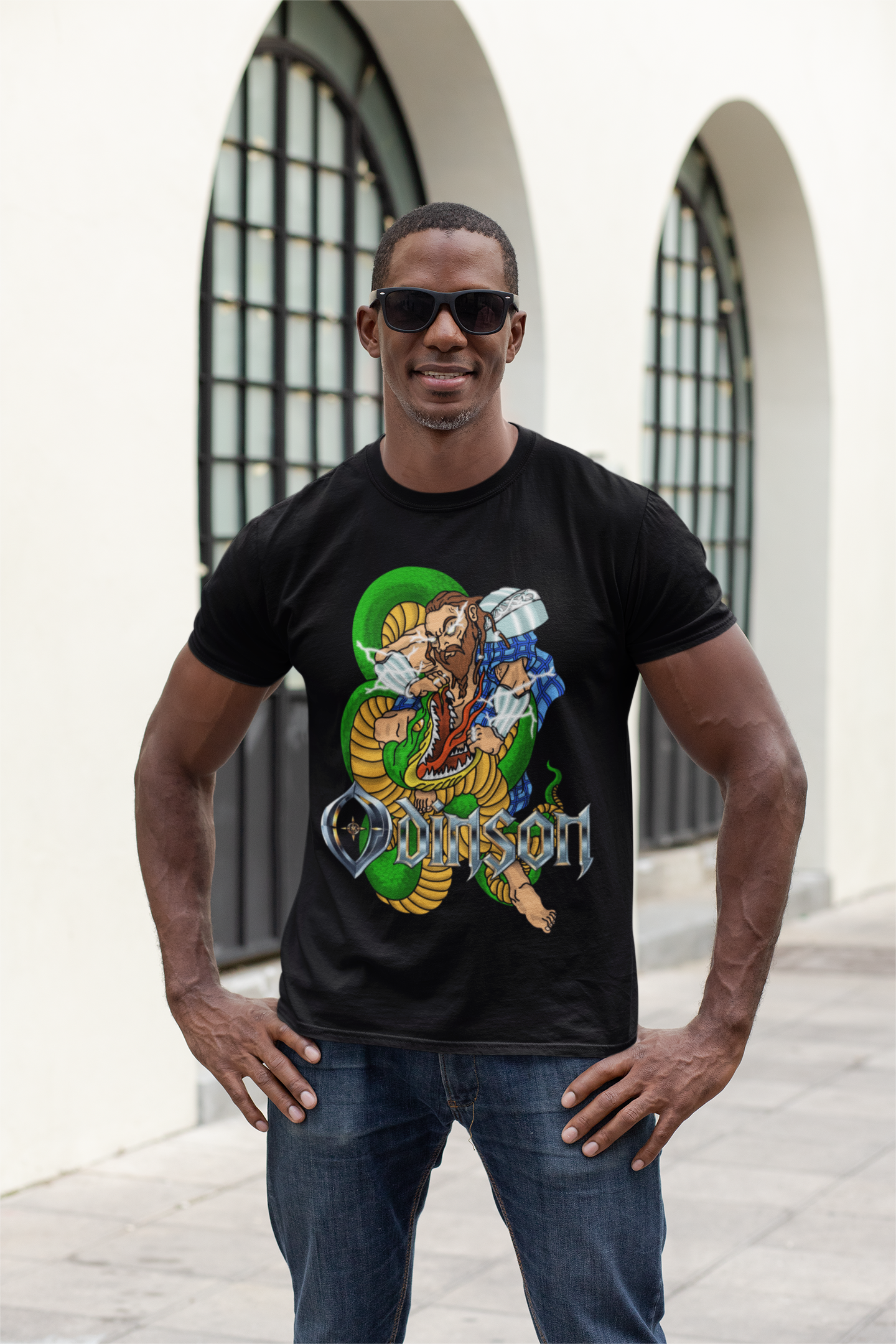 Ragnarök Clash T-Shirt: Thor vs. Jörmungandr