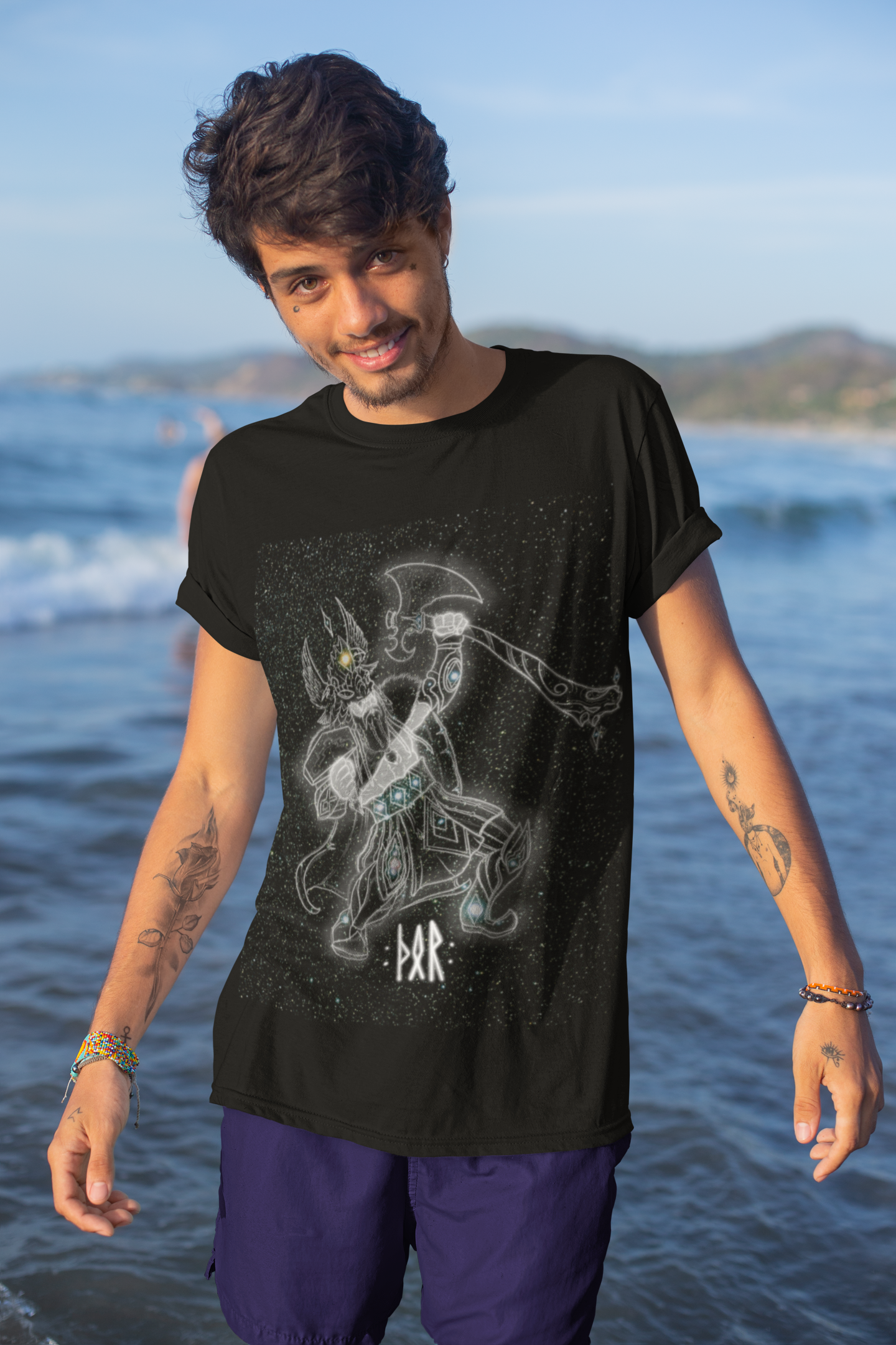 Celestial Warrior T-Shirt: Thor Among the Stars